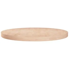 Superficie de mesa redonda madera de roble sin tratar Ø60x4 cm de vidaXL, Tableros para mesas - Ref: Foro24-342910, Precio: 9...