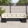 Conjunto de sofá de jardín 7 pcs Negro ratán sintético en Sofás de exterior | Comprar online en Foru.es