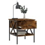 Mesita de noche madera de ingeniería roble ahumado 40x42x45 cm de vidaXL, Mesitas de noche - Ref: Foro24-825957, Precio: 49,9...