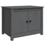 Mesa de centro de madera maciza de pino gris 71x49x55 cm de vidaXL, Mesas de centro - Ref: Foro24-820928, Precio: 102,34 €, D...