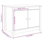 Mesa de centro de madera maciza de pino gris 71x49x55 cm de vidaXL, Mesas de centro - Ref: Foro24-820928, Precio: 102,34 €, D...