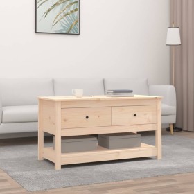 Mesa de centro de madera maciza de pino 102x49x55 cm de vidaXL, Mesas de centro - Ref: Foro24-820921, Precio: 94,57 €, Descue...