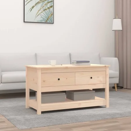 Mesa de centro de madera maciza de pino 102x49x55 cm de vidaXL, Mesas de centro - Ref: Foro24-820921, Precio: 92,83 €, Descue...