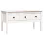 Mesa de centro de madera maciza de pino blanca 102x49x55 cm de vidaXL, Mesas de centro - Ref: Foro24-820942, Precio: 99,33 €,...