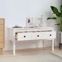 Solid white pine wood coffee table 102x49x55 cm by vidaXL, Coffee table - Ref: Foro24-820942, Price: 98,31 €, Discount: %