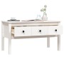 Mesa de centro de madera maciza de pino blanca 102x49x55 cm de vidaXL, Mesas de centro - Ref: Foro24-820942, Precio: 99,33 €,...