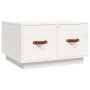 Mesa de centro de madera maciza de pino blanco 60x53x35 cm de vidaXL, Mesas de centro - Ref: Foro24-820967, Precio: 97,30 €, ...