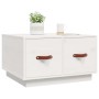 Mesa de centro de madera maciza de pino blanco 60x53x35 cm de vidaXL, Mesas de centro - Ref: Foro24-820967, Precio: 97,30 €, ...