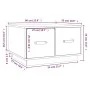 Solid white pine wood coffee table 60x53x35 cm by vidaXL, Coffee table - Ref: Foro24-820967, Price: 96,05 €, Discount: %