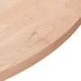 Round untreated oak wood table surface Ø60x2.5cm by vidaXL, Table tops - Ref: Foro24-342903, Price: 55,33 €, Discount: %