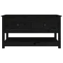 Mesa de centro de madera maciza de pino negro 102x49x55 cm de vidaXL, Mesas de centro - Ref: Foro24-820925, Precio: 130,91 €,...
