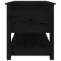 Mesa de centro de madera maciza de pino negro 102x49x55 cm de vidaXL, Mesas de centro - Ref: Foro24-820925, Precio: 130,91 €,...