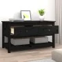 Mesa de centro de madera maciza de pino negro 102x49x55 cm de vidaXL, Mesas de centro - Ref: Foro24-820925, Precio: 130,91 €,...
