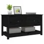 Mesa de centro de madera maciza de pino negro 102x49x55 cm de vidaXL, Mesas de centro - Ref: Foro24-820925, Precio: 130,91 €,...