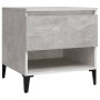 Mesa auxiliar de madera contrachapada gris hormigón 50x46x50 cm de vidaXL, Mesas auxiliares - Ref: Foro24-819556, Precio: 48,...