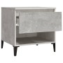Mesa auxiliar de madera contrachapada gris hormigón 50x46x50 cm de vidaXL, Mesas auxiliares - Ref: Foro24-819556, Precio: 48,...