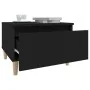 Mesa auxiliar de madera contrachapada negro 50x46x35 cm de vidaXL, Mesas auxiliares - Ref: Foro24-819502, Precio: 37,82 €, De...