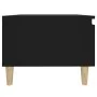 Mesa auxiliar de madera contrachapada negro 50x46x35 cm de vidaXL, Mesas auxiliares - Ref: Foro24-819502, Precio: 37,82 €, De...
