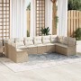 Conjunto de sofá de jardín 10 pcs Beige ratán sintético en Sofás de exterior | Comprar online en Foru.es