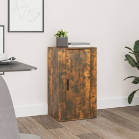 Aparador madera contrachapada color roble ahumado 40x33x70 cm de vidaXL, Aparadores - Ref: Foro24-819417, Precio: 53,22 €, De...