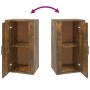 Aparador madera contrachapada color roble ahumado 40x33x70 cm de vidaXL, Aparadores - Ref: Foro24-819417, Precio: 53,22 €, De...