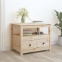 Mesa de centro de madera maciza de pino 71x49x55 cm de vidaXL, Mesas de centro - Ref: Foro24-820936, Precio: 78,11 €, Descuen...