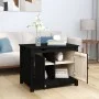 Mesa de centro de madera maciza de pino negro 71x49x55 cm de vidaXL, Mesas de centro - Ref: Foro24-820930, Precio: 82,03 €, D...