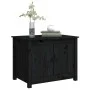 Mesa de centro de madera maciza de pino negro 71x49x55 cm de vidaXL, Mesas de centro - Ref: Foro24-820930, Precio: 82,03 €, D...