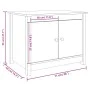 Mesa de centro de madera maciza de pino negro 71x49x55 cm de vidaXL, Mesas de centro - Ref: Foro24-820930, Precio: 82,03 €, D...