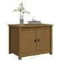 Mesa de centro de madera maciza de pino marrón miel 71x49x55 cm de vidaXL, Mesas de centro - Ref: Foro24-820929, Precio: 82,0...