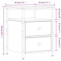 Mesita de noche madera de ingeniería roble Sonoma 44x45x60 cm de vidaXL, Mesitas de noche - Ref: Foro24-826005, Precio: 61,49...