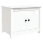 Mesa de centro de madera maciza de pino blanco 71x49x55 cm de vidaXL, Mesas de centro - Ref: Foro24-820927, Precio: 86,06 €, ...