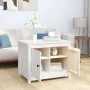 Mesa de centro de madera maciza de pino blanco 71x49x55 cm de vidaXL, Mesas de centro - Ref: Foro24-820927, Precio: 86,06 €, ...