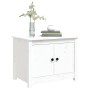 Mesa de centro de madera maciza de pino blanco 71x49x55 cm de vidaXL, Mesas de centro - Ref: Foro24-820927, Precio: 86,87 €, ...