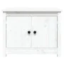 Mesa de centro de madera maciza de pino blanco 71x49x55 cm de vidaXL, Mesas de centro - Ref: Foro24-820927, Precio: 86,06 €, ...