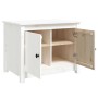 Mesa de centro de madera maciza de pino blanco 71x49x55 cm de vidaXL, Mesas de centro - Ref: Foro24-820927, Precio: 86,87 €, ...