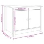 Mesa de centro de madera maciza de pino blanco 71x49x55 cm de vidaXL, Mesas de centro - Ref: Foro24-820927, Precio: 86,87 €, ...