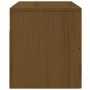 Mesita de noche de pared marrón miel 50x36x40 cm de vidaXL, Taquillas y armarios de almacenamiento - Ref: Foro24-820982, Prec...