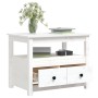 Mesa de centro de madera maciza de pino blanco 71x49x55 cm de vidaXL, Mesas de centro - Ref: Foro24-820937, Precio: 101,12 €,...