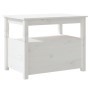 Mesa de centro de madera maciza de pino blanco 71x49x55 cm de vidaXL, Mesas de centro - Ref: Foro24-820937, Precio: 101,12 €,...
