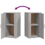 Aparador de madera contrachapada gris Sonoma 40x33x70 cm de vidaXL, Aparadores - Ref: Foro24-819418, Precio: 50,46 €, Descuen...