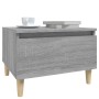 Mesa auxiliar madera contrachapada gris Sonoma 50x46x35 cm de vidaXL, Mesas auxiliares - Ref: Foro24-819512, Precio: 43,77 €,...