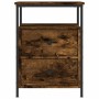 Mesita de noche madera de ingeniería roble ahumado 44x45x60 cm de vidaXL, Mesitas de noche - Ref: Foro24-826007, Precio: 54,0...