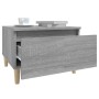 Mesa auxiliar madera contrachapada gris Sonoma 50x46x35 cm de vidaXL, Mesas auxiliares - Ref: Foro24-819512, Precio: 43,77 €,...