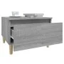 Sonoma gray plywood side table 50x46x35 cm by vidaXL, Side tables - Ref: Foro24-819512, Price: 43,26 €, Discount: %