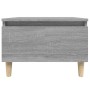 Mesa auxiliar madera contrachapada gris Sonoma 50x46x35 cm de vidaXL, Mesas auxiliares - Ref: Foro24-819512, Precio: 43,77 €,...