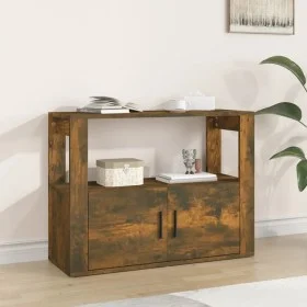 Smoked oak plywood sideboard 80x30x60 cm by vidaXL, Sideboards - Ref: Foro24-819457, Price: 53,41 €, Discount: %