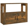 Aparador madera contrachapada color roble ahumado 80x30x60 cm de vidaXL, Aparadores - Ref: Foro24-819457, Precio: 53,94 €, De...
