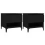 Mesas auxiliares 2 uds madera contrachapada negro 50x46x50 cm de vidaXL, Mesas auxiliares - Ref: Foro24-819551, Precio: 60,16...
