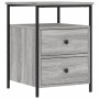 Mesita de noche madera de ingeniería gris Sonoma 44x45x60 cm de vidaXL, Mesitas de noche - Ref: Foro24-826009, Precio: 57,10 ...